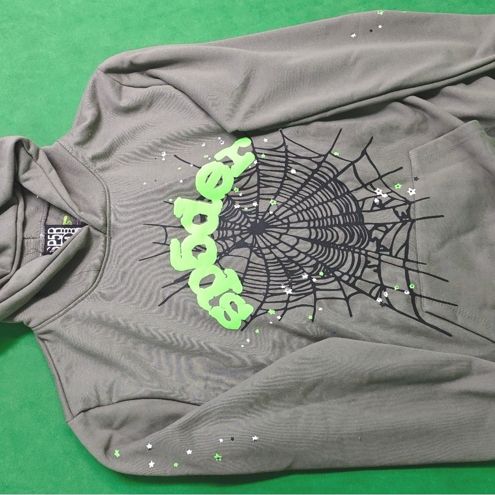 Spider Green Graphic Hoodie